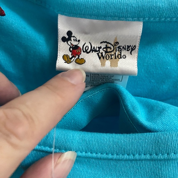 NWT Walt Disney World Tank Top Mickey Mouse Vintage Shirt L Large Lg Blue - Picture 6 of 10